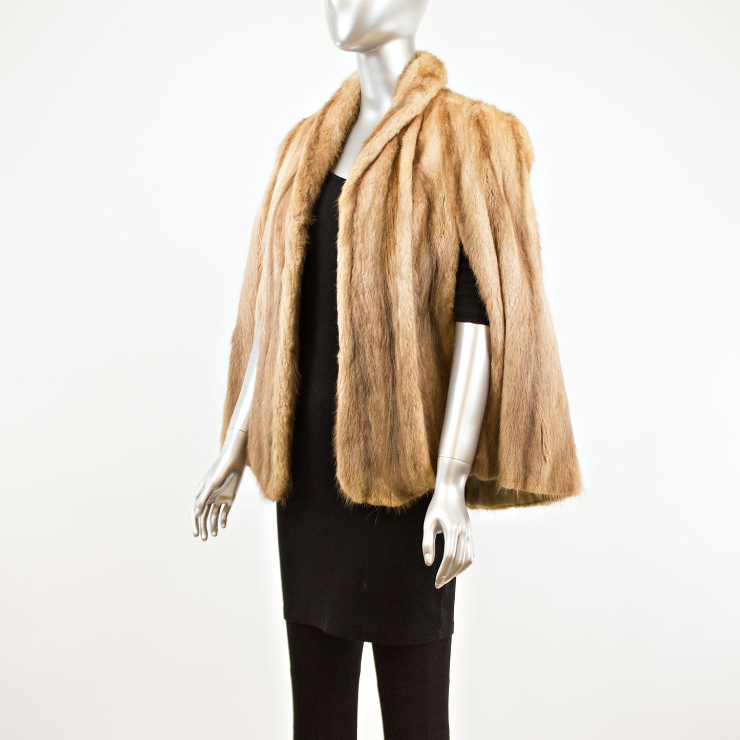 Autumn Haze Mink Cape- Free Size