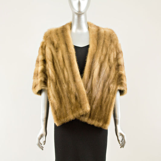 Autumn Haze Mink Cape - Size S