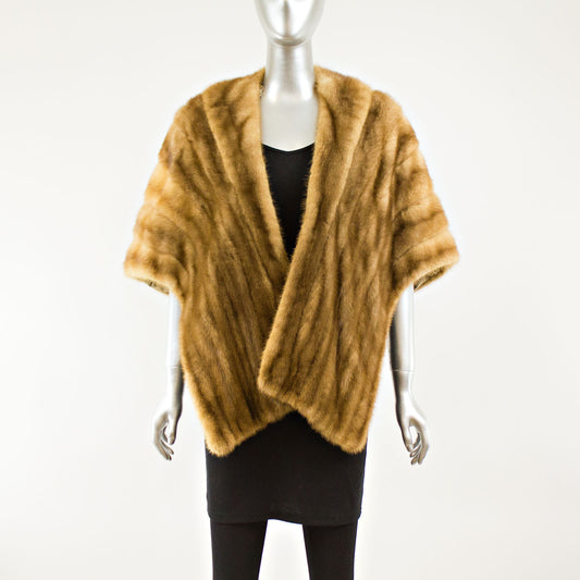 Autumn Haze Mink Stole - Free Size