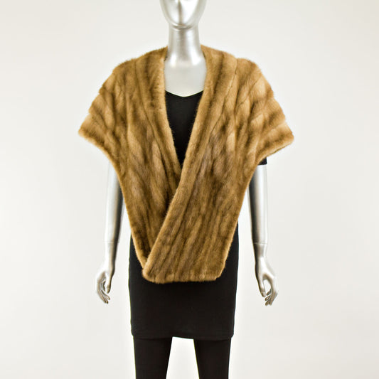 Saks Autumn Haze Mink Stole - Free Size