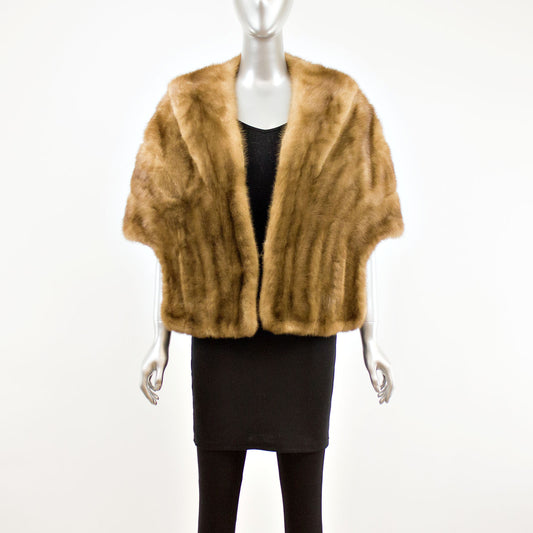 Autumn Haze Mink Stole- Free Size