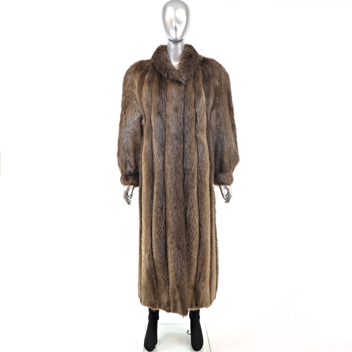 Long Hair Beaver Coat- Size S