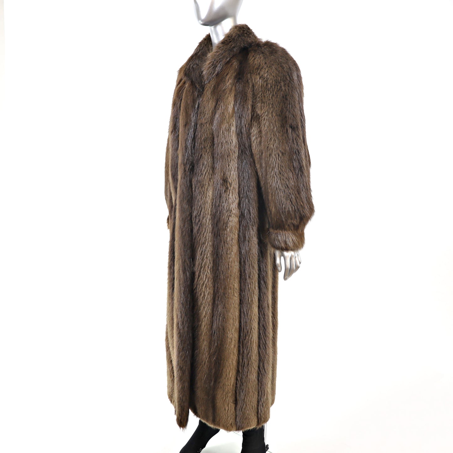 Long Hair Beaver Coat- Size S