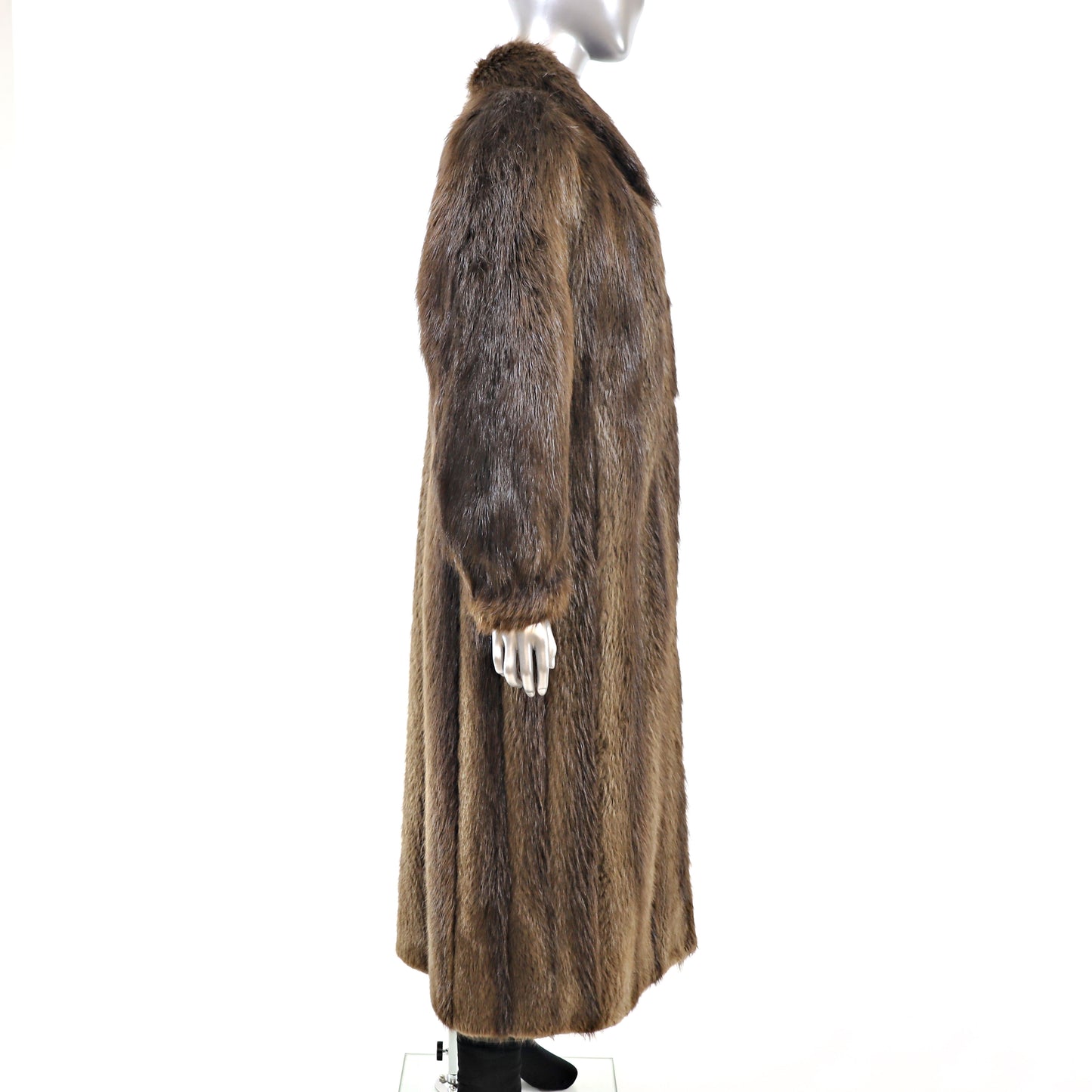 Long Hair Beaver Coat- Size S