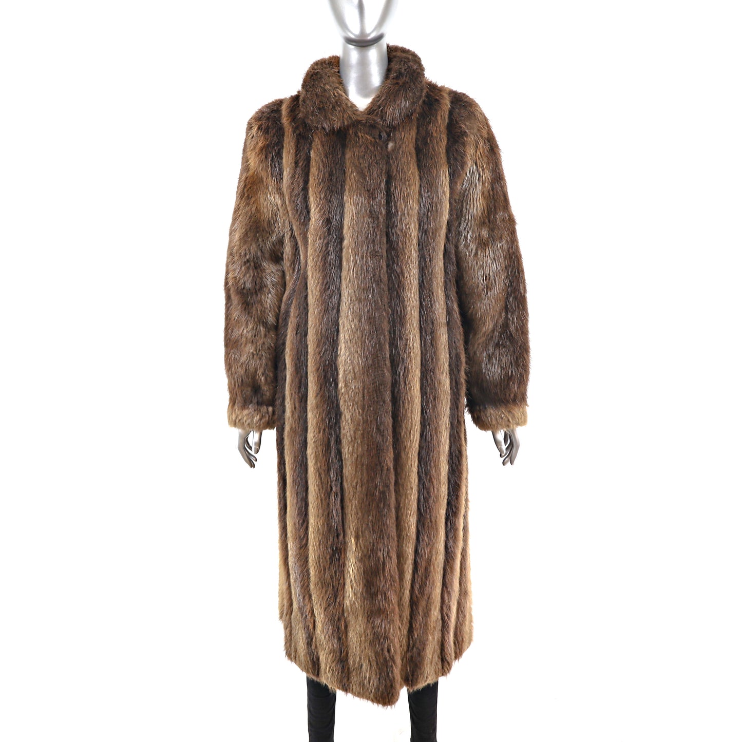 Long Hair Beaver Coat- Size M