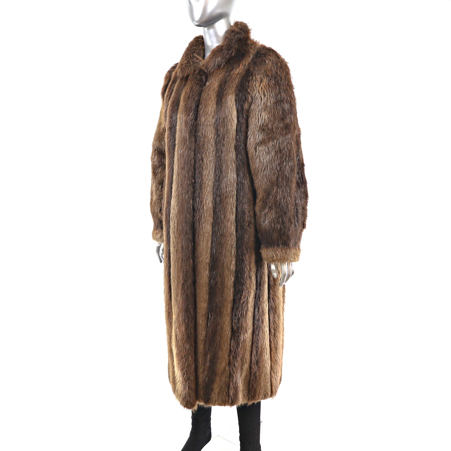 Long Hair Beaver Coat- Size M