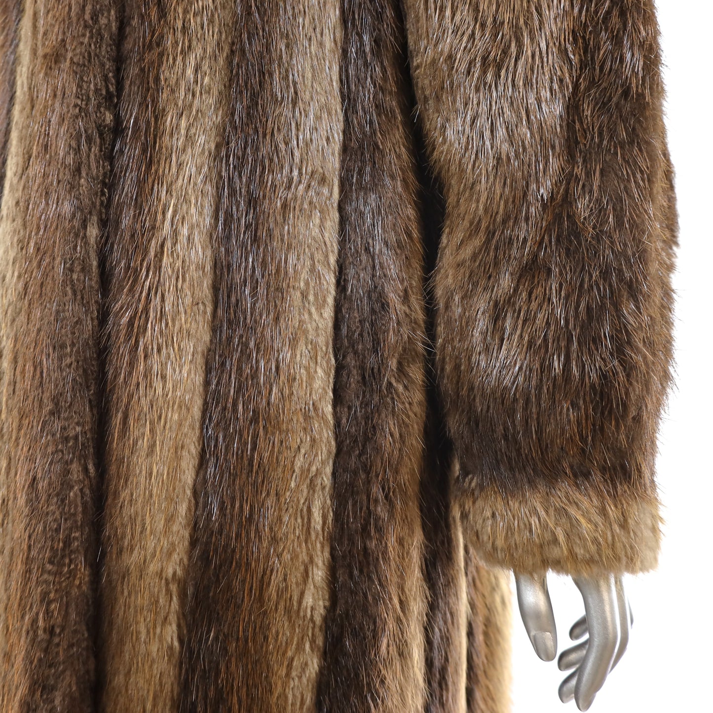 Long Hair Beaver Coat- Size M