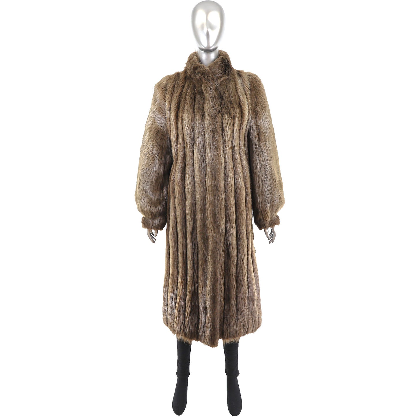 Lord & Taylor Long Hair Beaver Coat- Size S