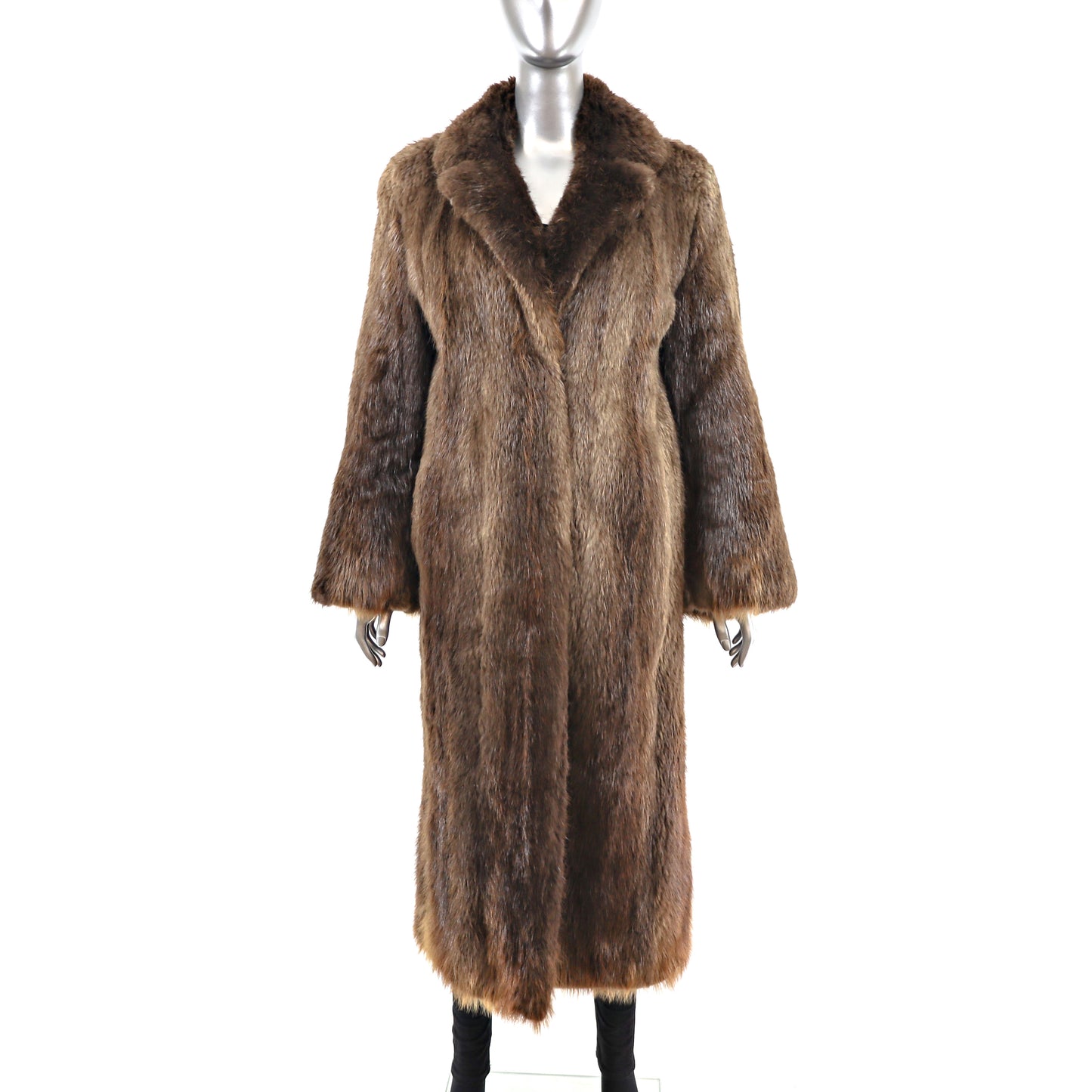 Full Length Beaver Coat- Size S