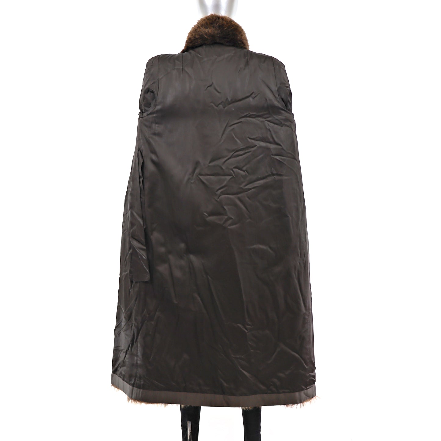 Full Length Beaver Coat- Size S