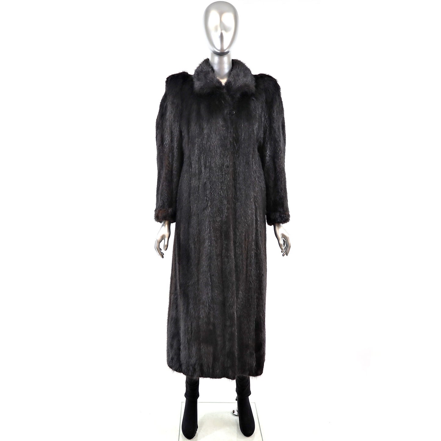 Full Length Beaver Coat- Size M