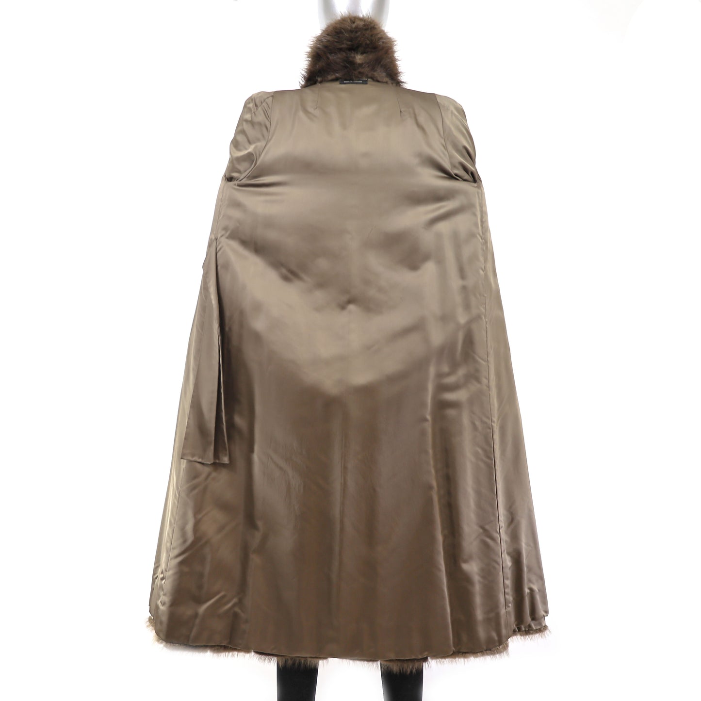 Long Hair Beaver Coat- Size S