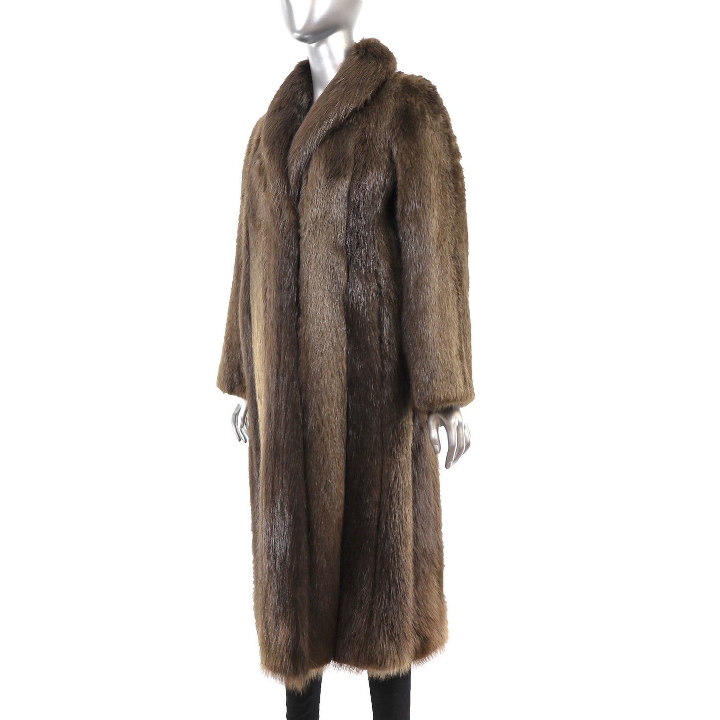 Long Hair Beaver Coat- Size S