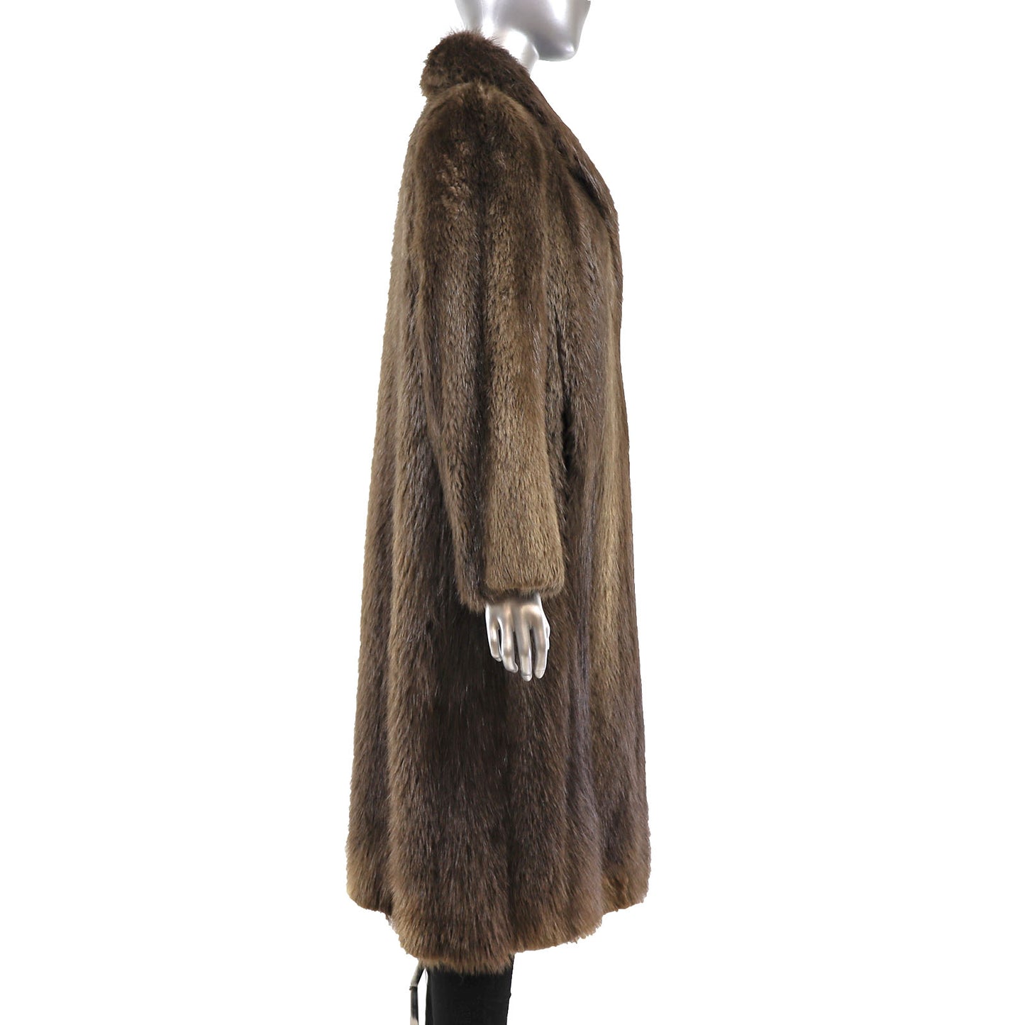 Long Hair Beaver Coat- Size S