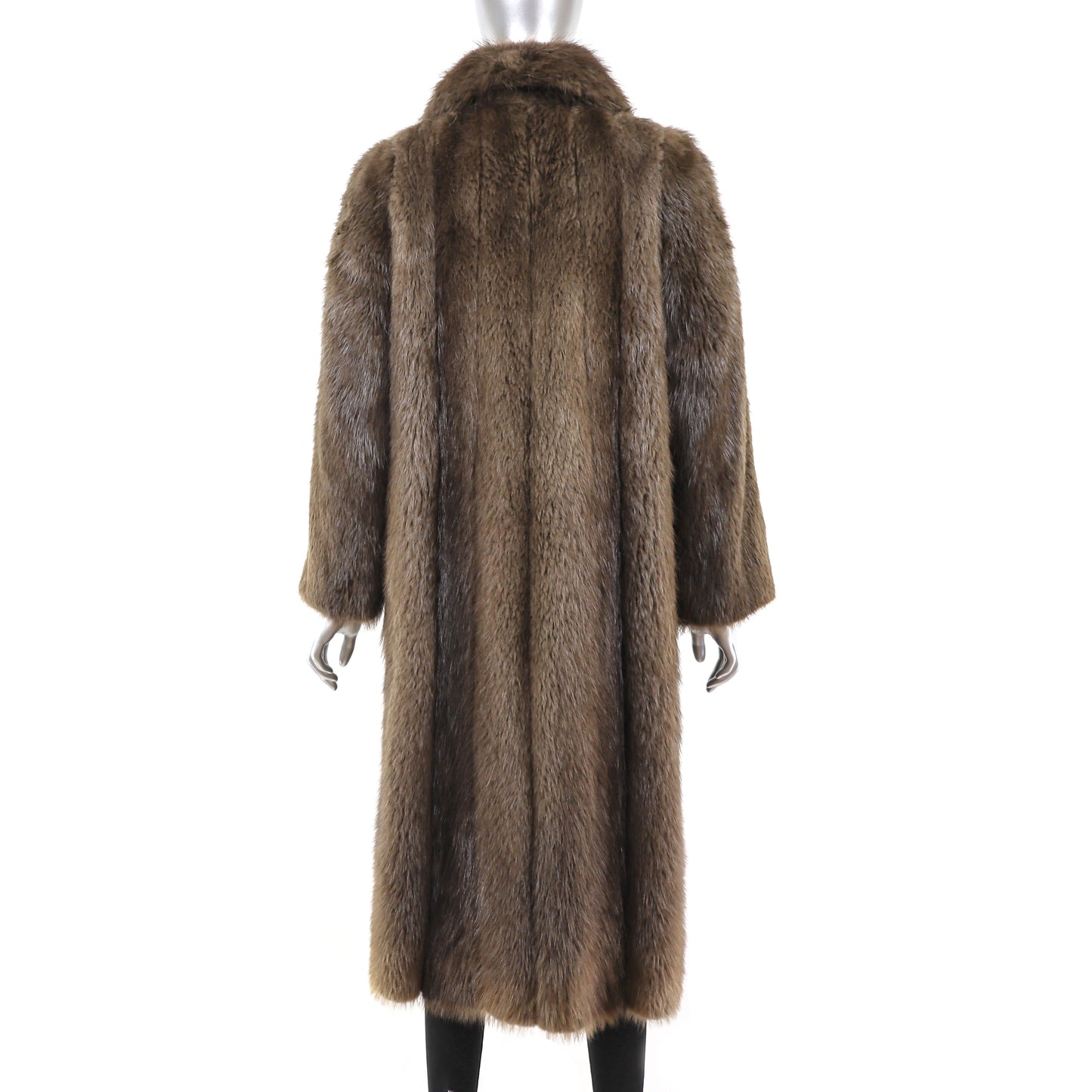 Long Hair Beaver Coat- Size S