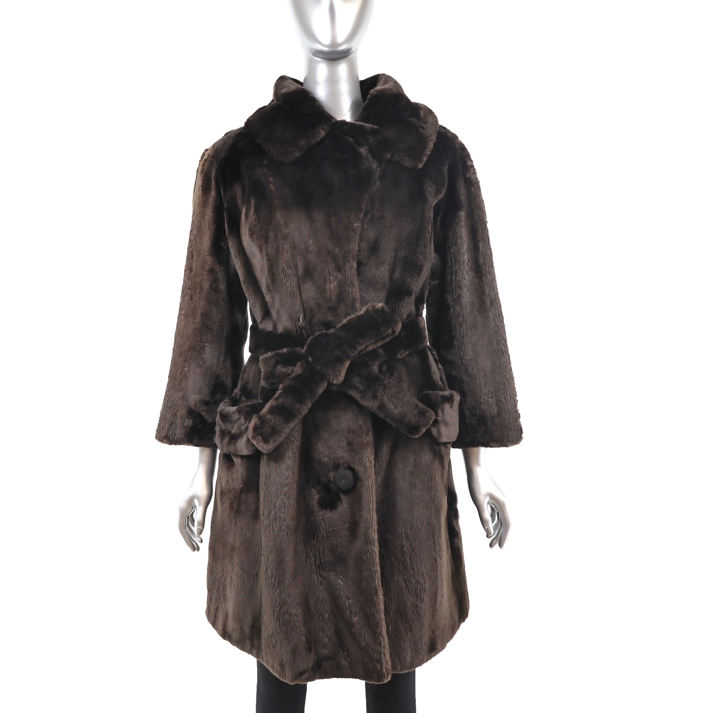 Sheared Beaver Coat- Size M