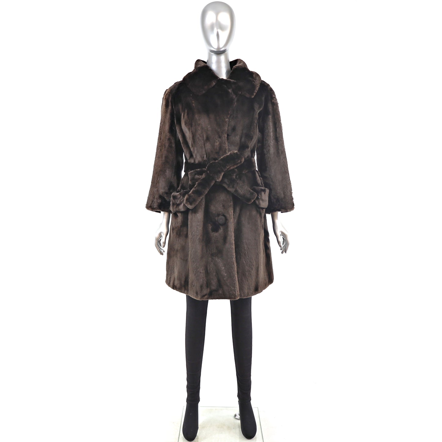 Sheared Beaver Coat- Size M