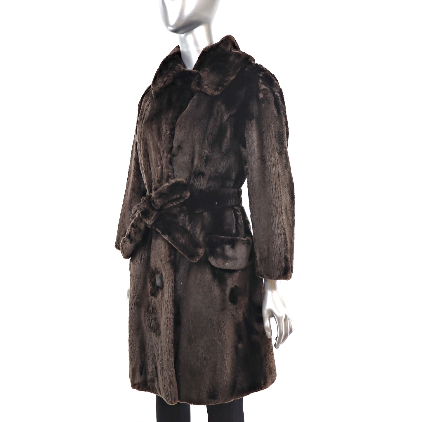 Sheared Beaver Coat- Size M