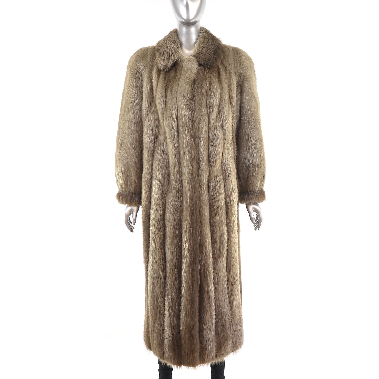 Long Hair Beaver Coat- Size M