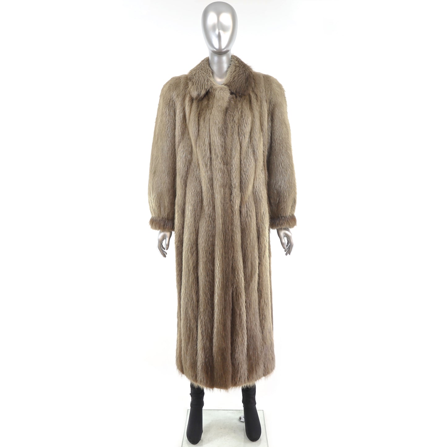 Long Hair Beaver Coat- Size M