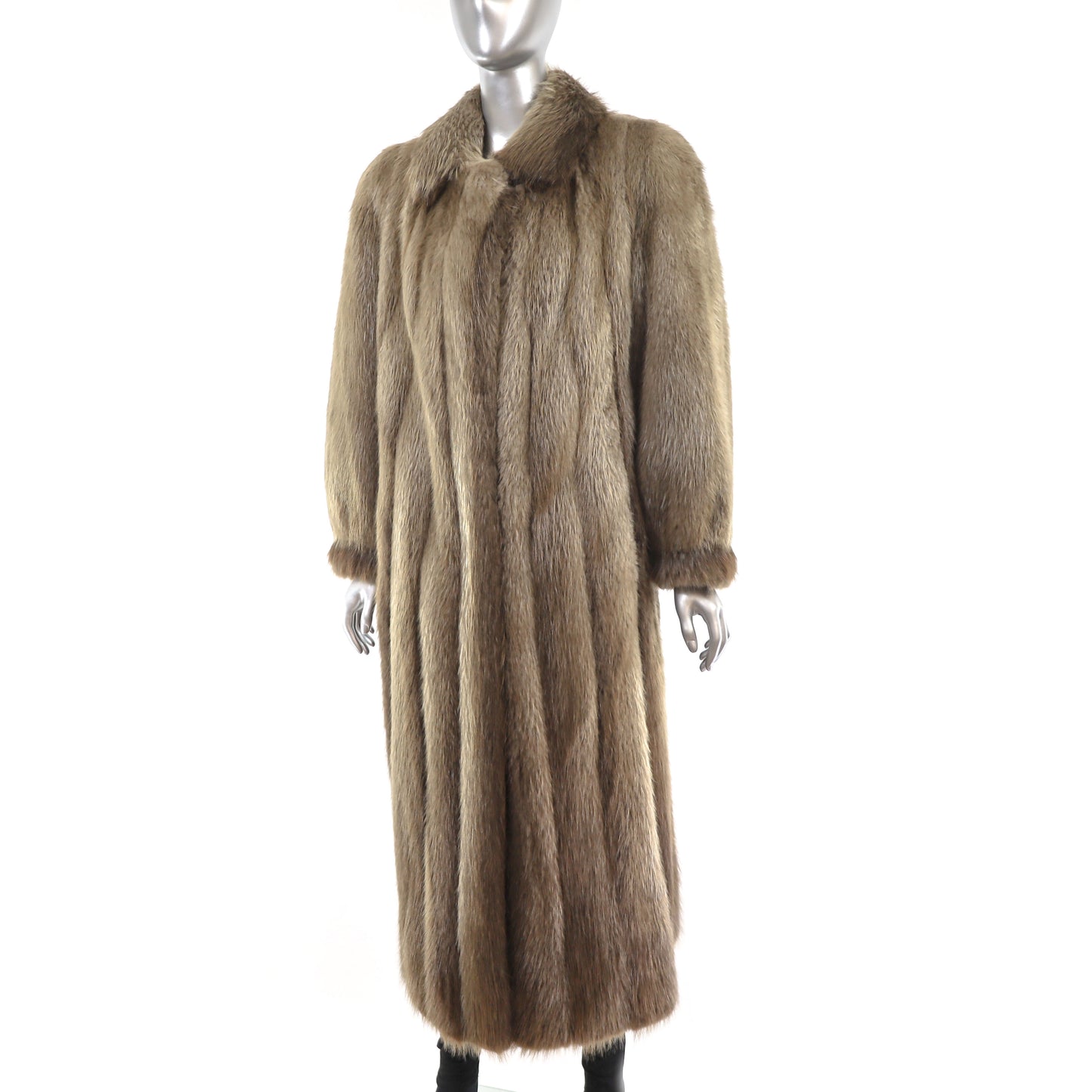 Long Hair Beaver Coat- Size M