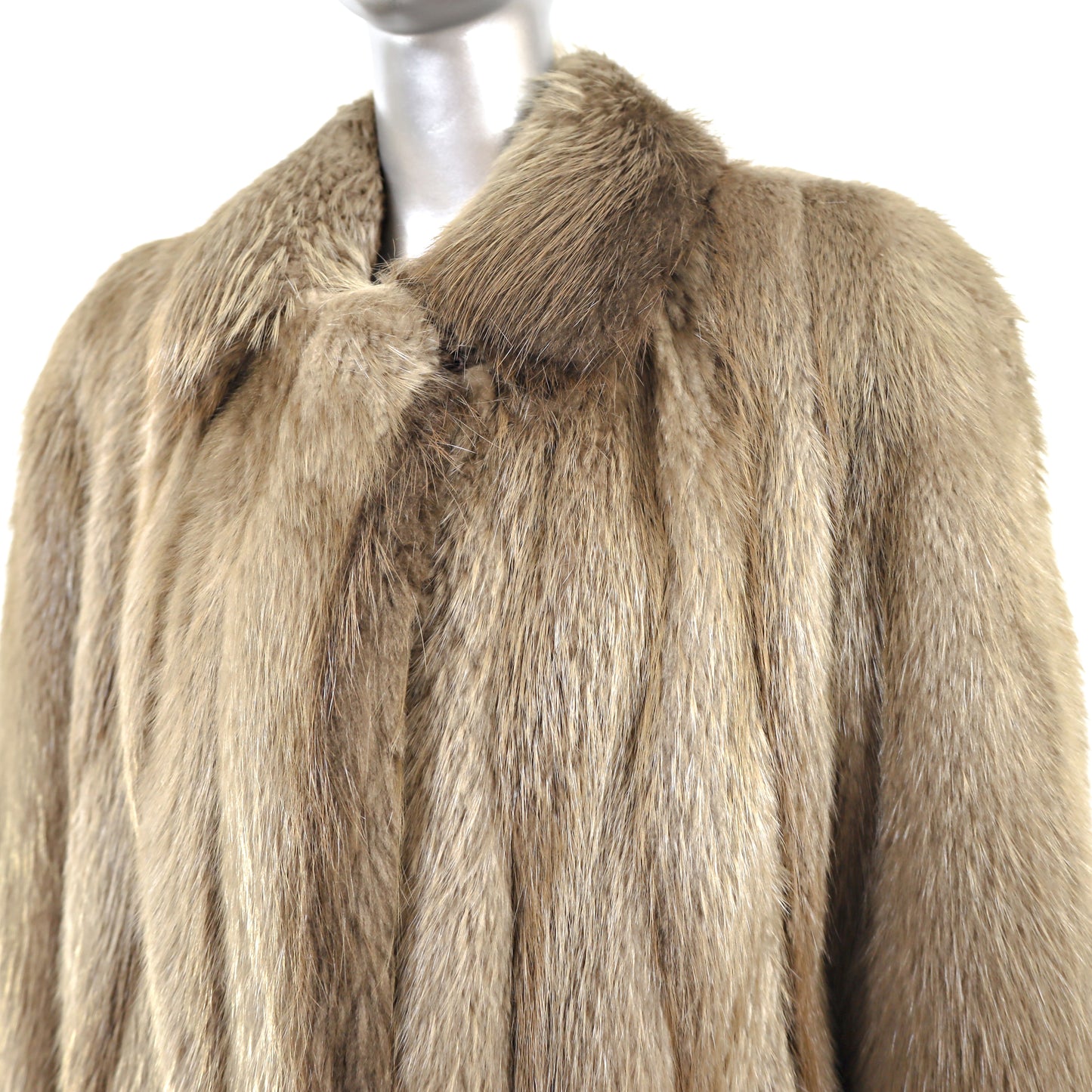 Long Hair Beaver Coat- Size M