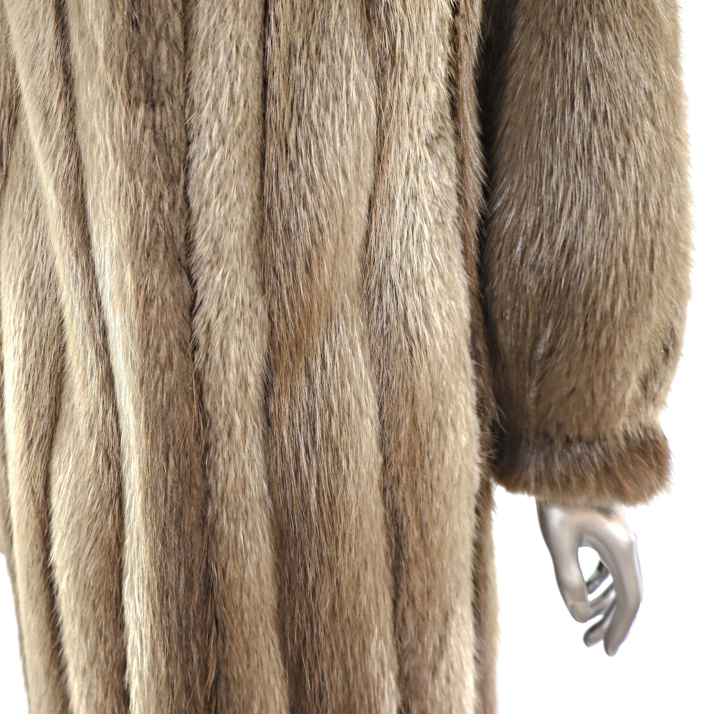 Long Hair Beaver Coat- Size M