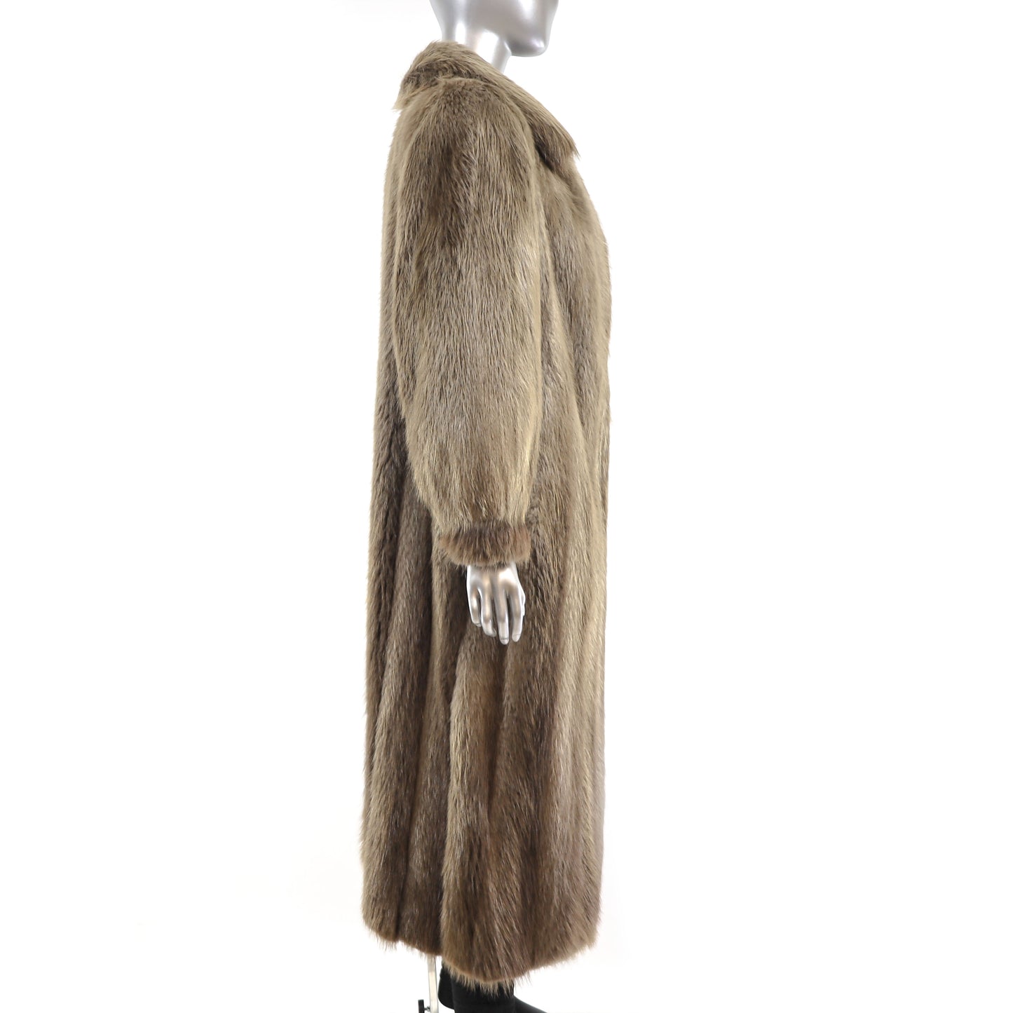 Long Hair Beaver Coat- Size M