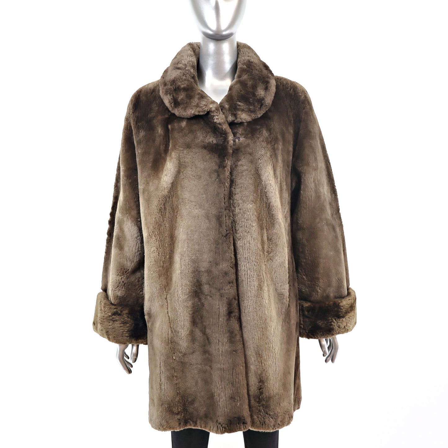 Sheared Beaver Coat- Size L