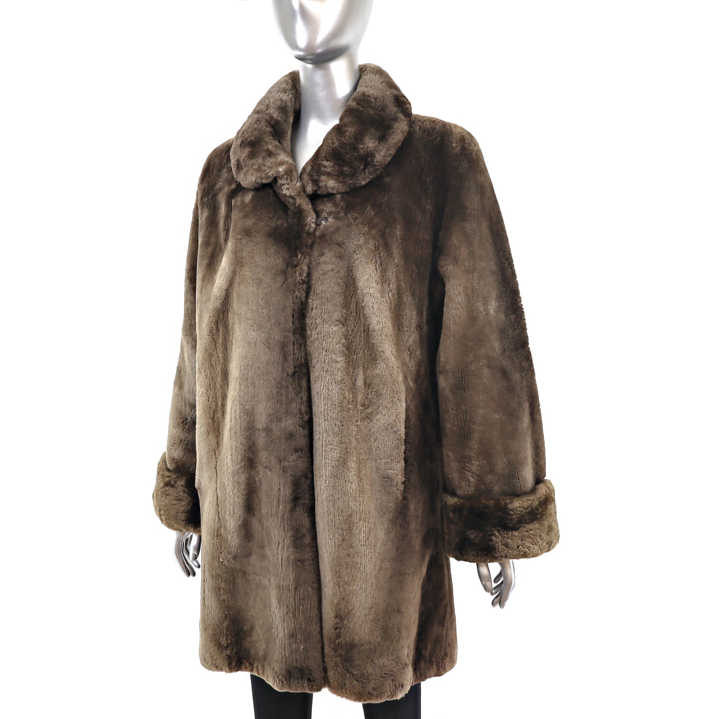 Sheared Beaver Coat- Size L