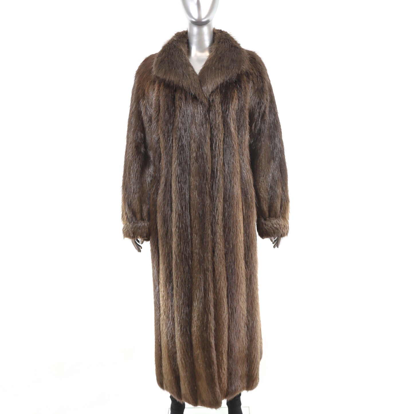 Long Hair Beaver Coat- Size M