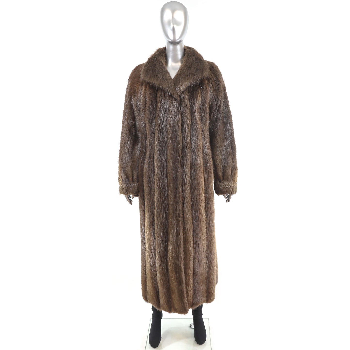 Long Hair Beaver Coat- Size M