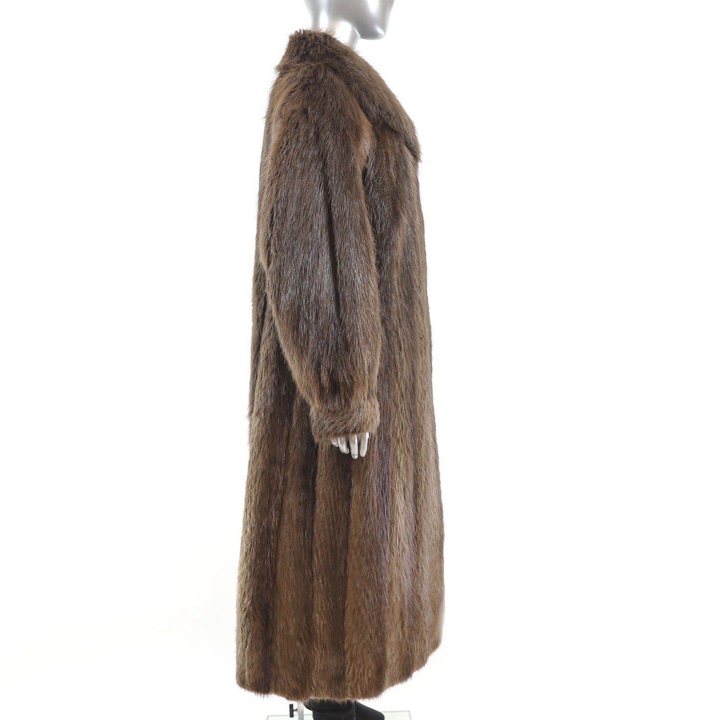 Long Hair Beaver Coat- Size M