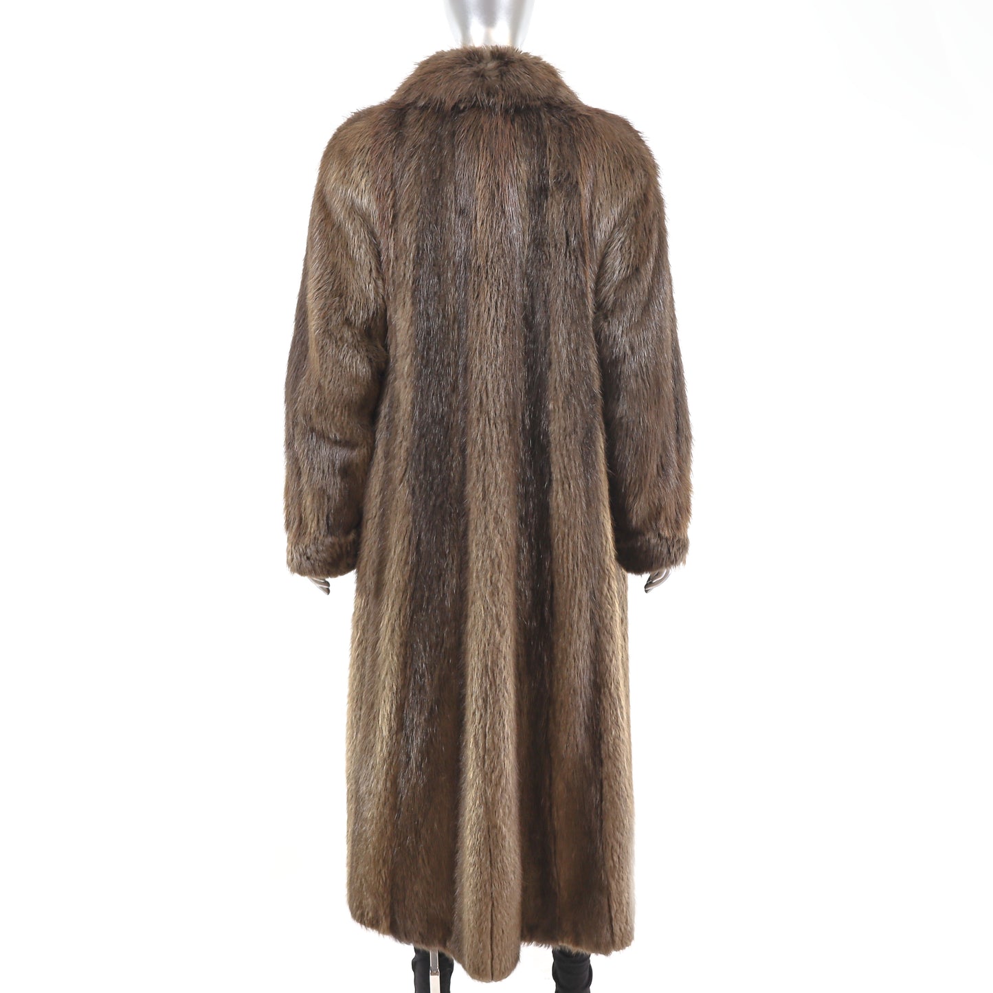 Long Hair Beaver Coat- Size M