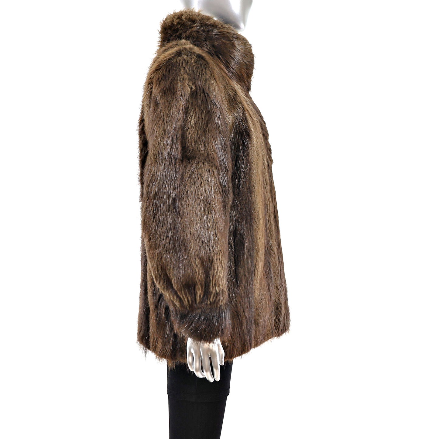 Long Hair Beaver Jacket- Size S