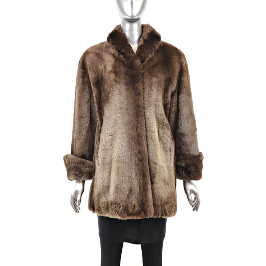 Sheared Beaver Jacket- Size M-L