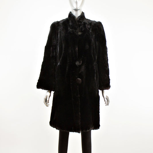 Black Rabbit 3/4 Coat- Size M