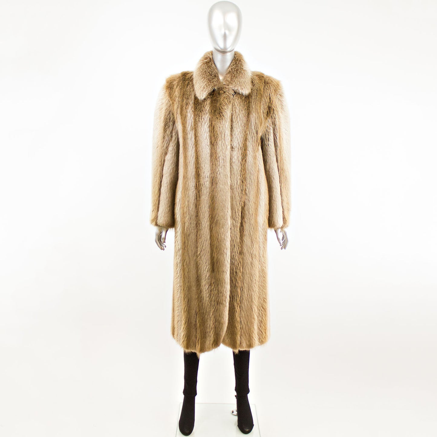 Blonde Beaver Coat- Size S