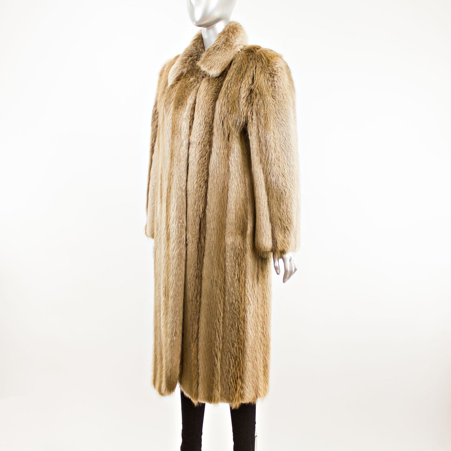 Blonde Beaver Coat- Size S