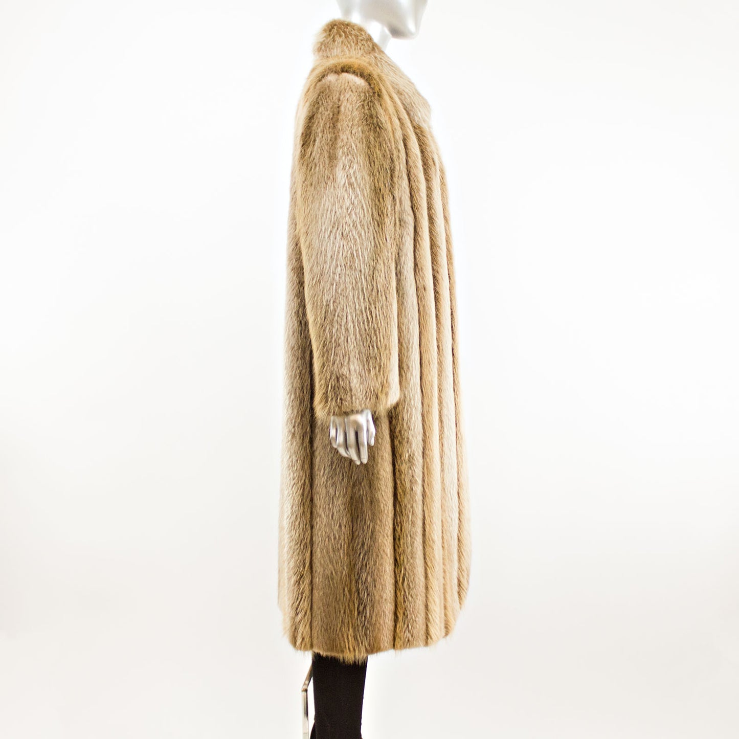 Blonde Beaver Coat- Size S