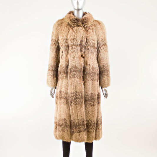 Brown Fox Coat - Size M