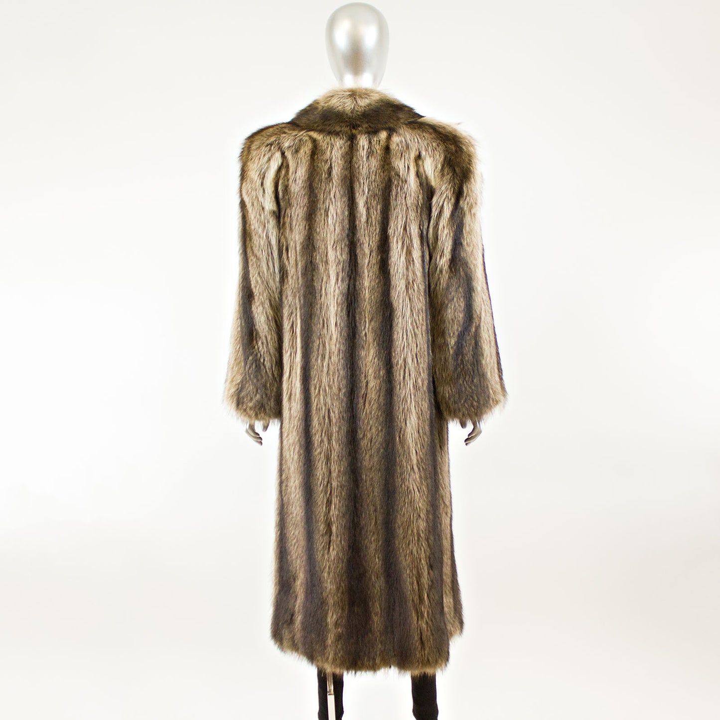 Brown Raccoon Coat - Size S