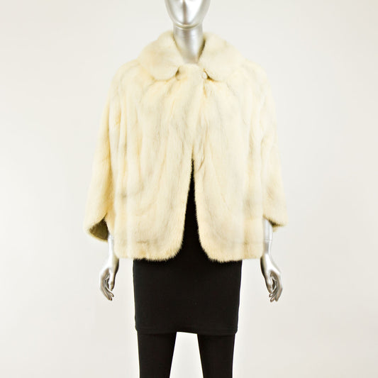 Cross Ivory Mink Jacket- Size M