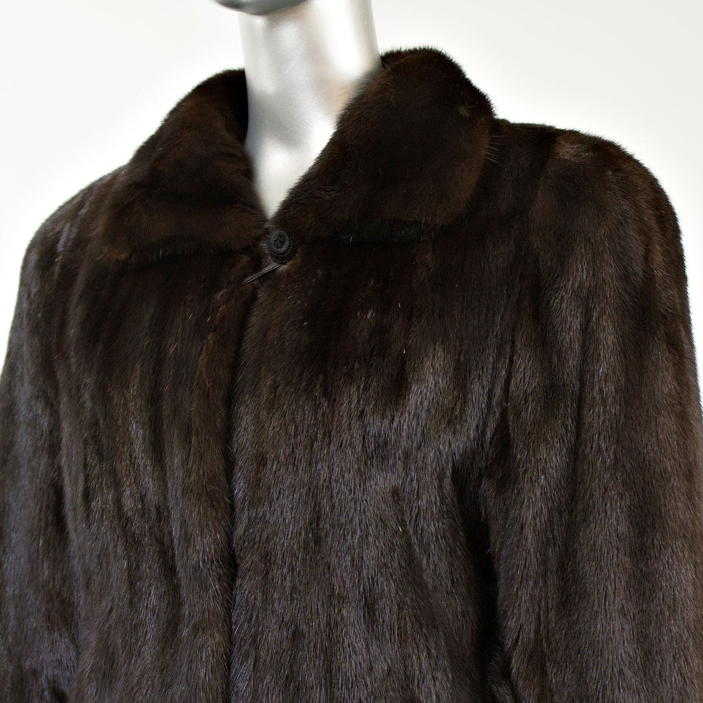 Dark Mahogany Mink Coat- Size S