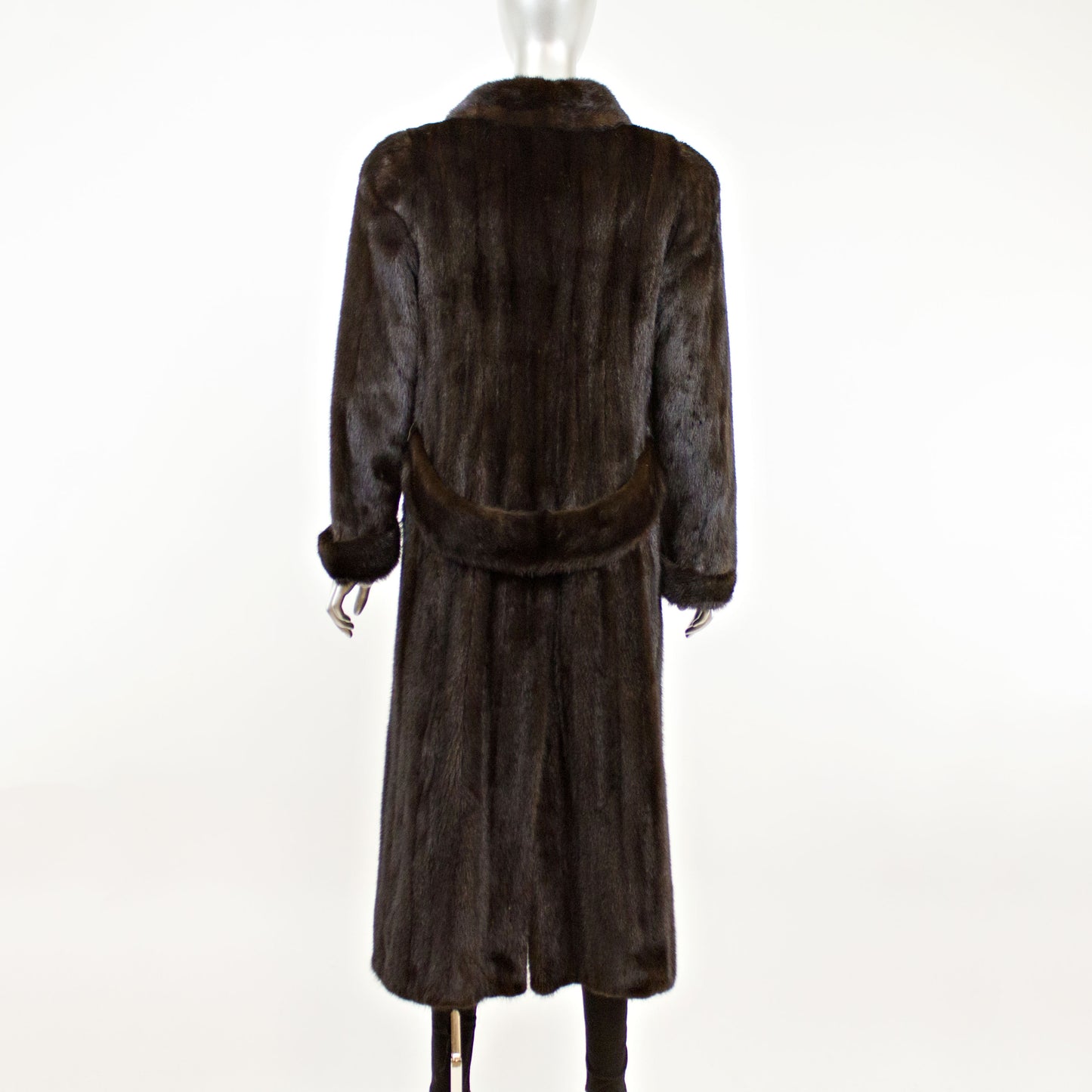 Dark Mahogany Mink Coat- Size S