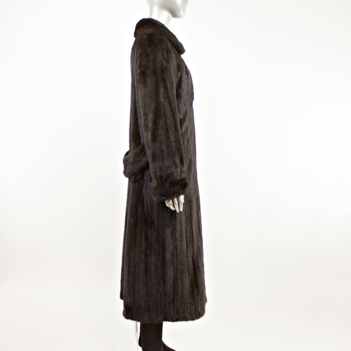 Dark Mahogany Mink Coat- Size S