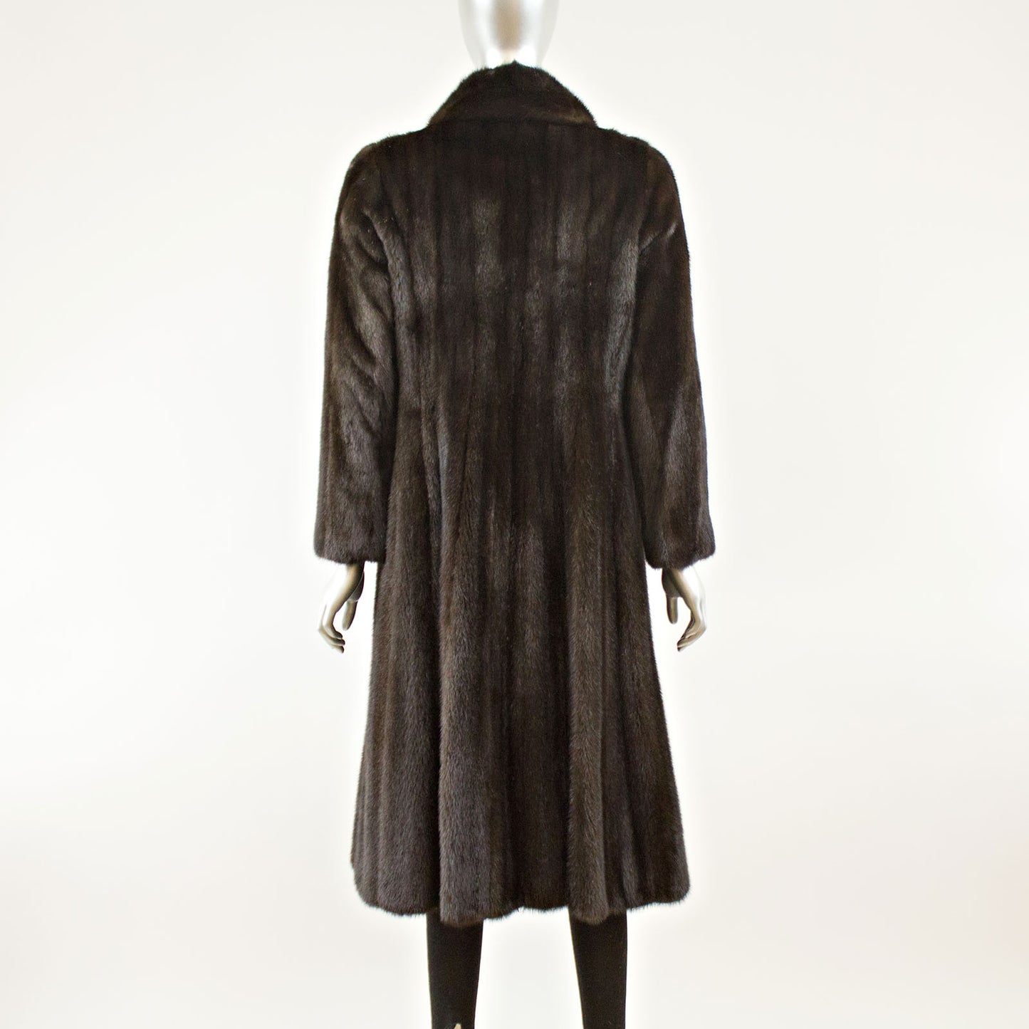 Dark Mahogany Mink Coat  - Size S