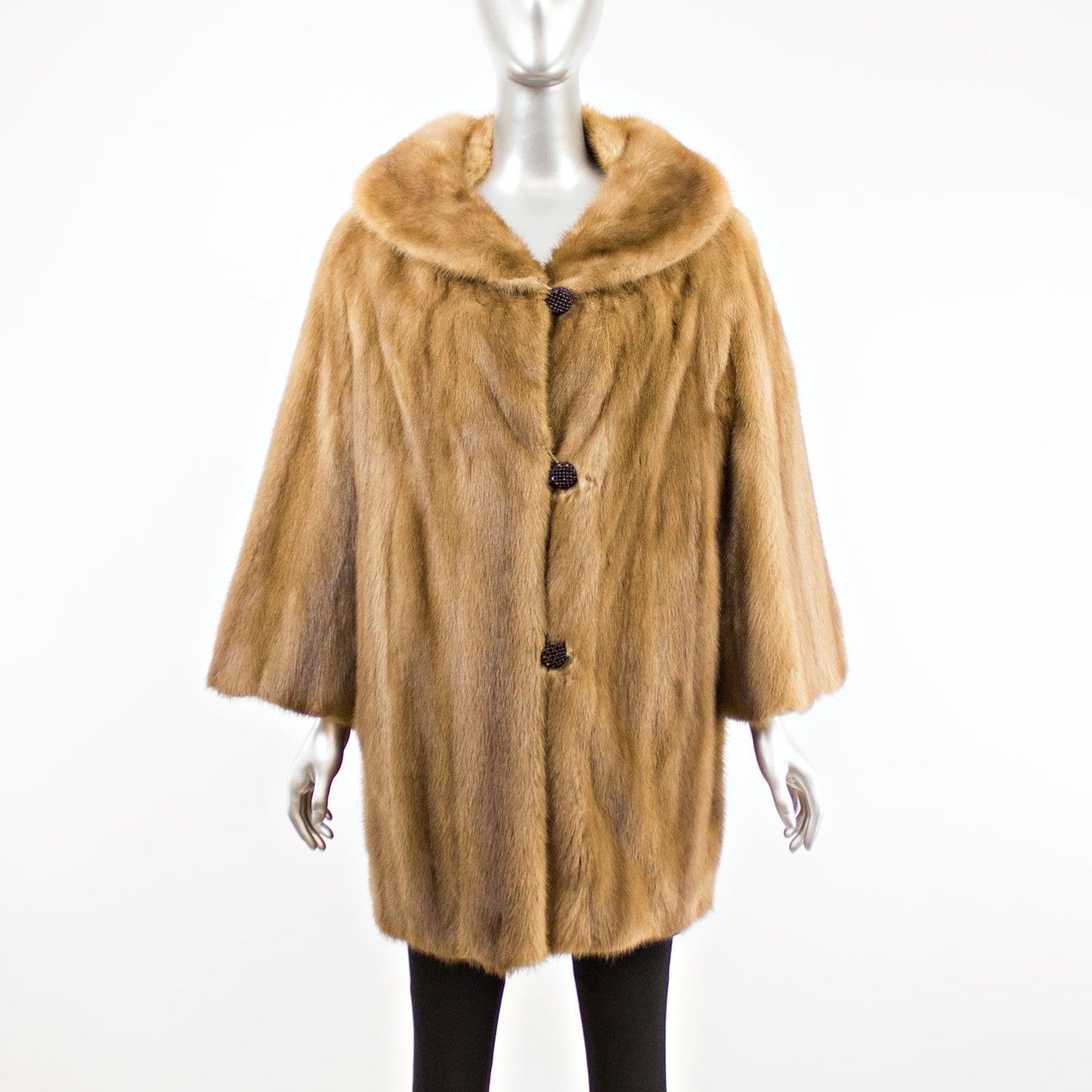 Light Brown Mink Jacket- Size XL