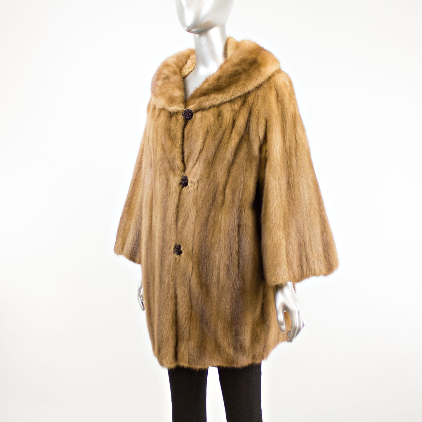 Light Brown Mink Jacket- Size XL