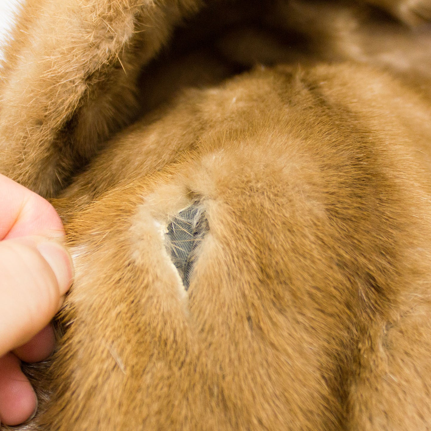 Light Brown Mink Jacket- Size XL